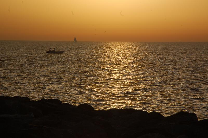 Sunset on the Persian Gulf.
